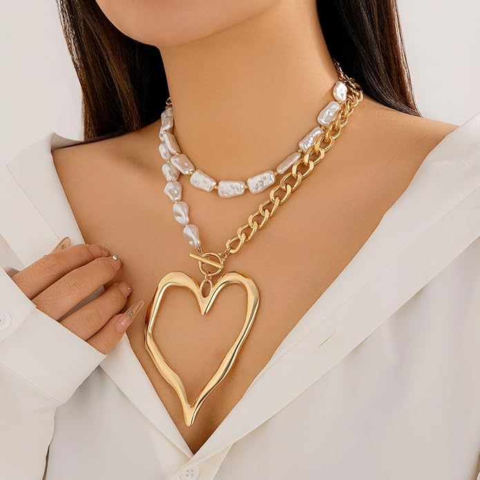 Large Heart Necklaces