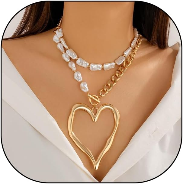 Large Heart Necklaces
