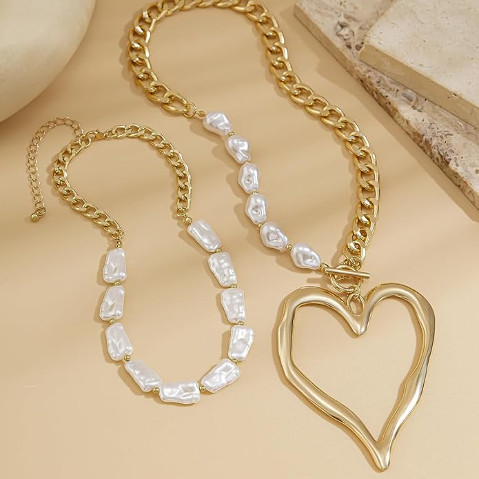 Large Heart Necklaces