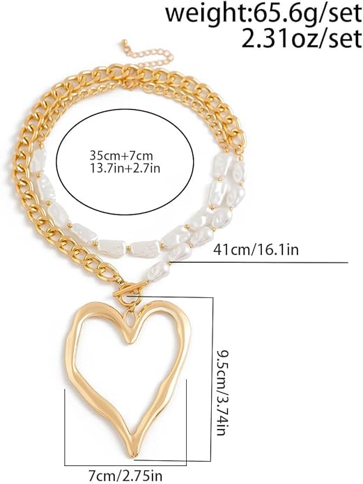 Large Heart Necklaces