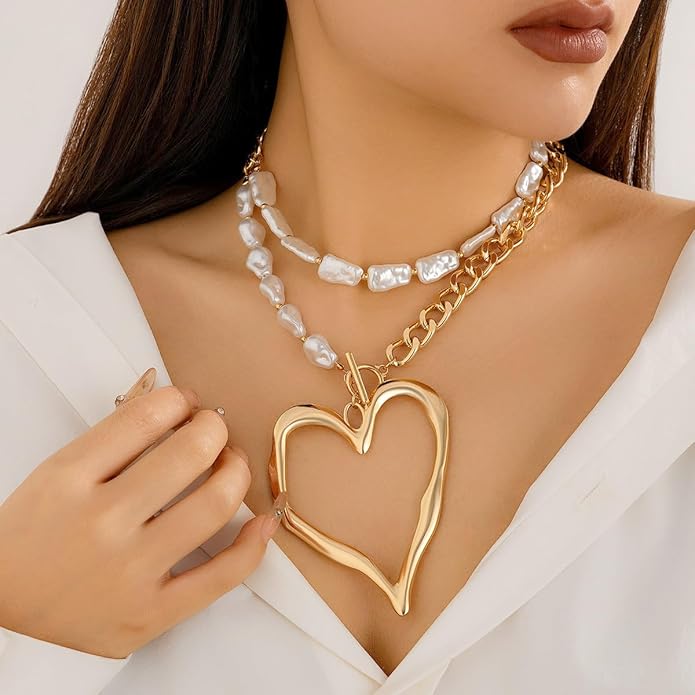 Large Heart Necklaces