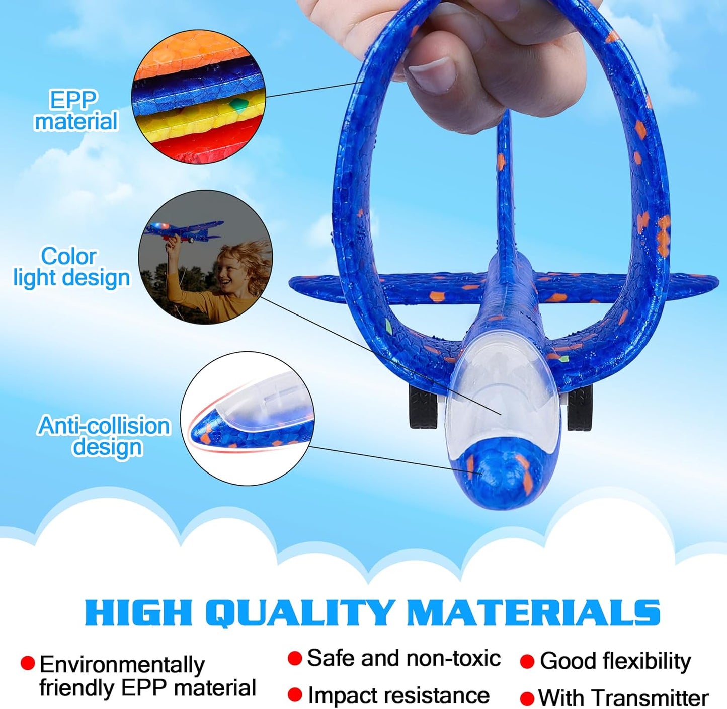 4 Pack Glider Catapult Plane