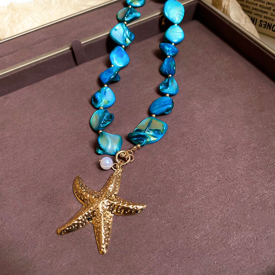 3-set Irregular shell starfish pearl earrings, bracelets, necklaces