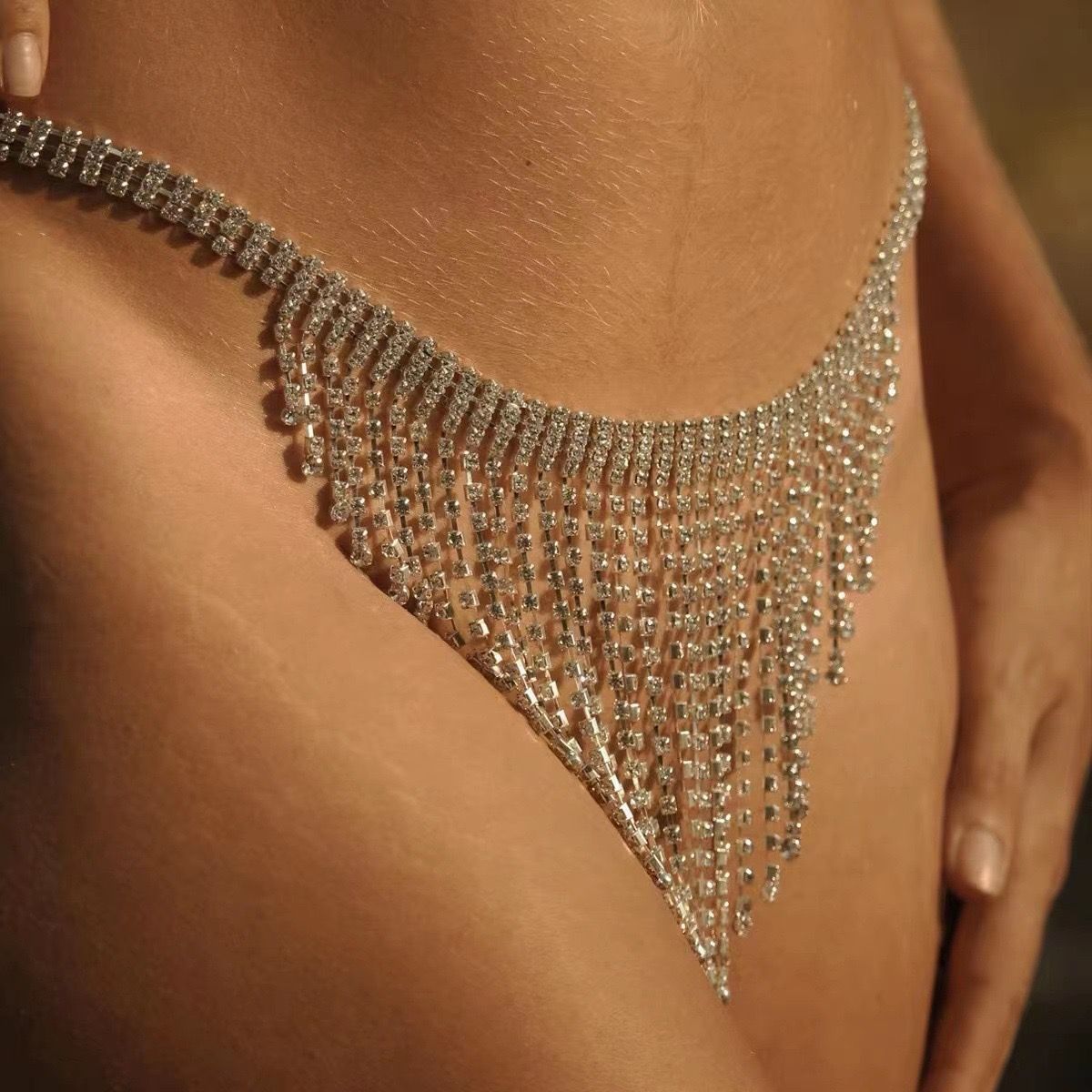 Circular sexy bikini body chains