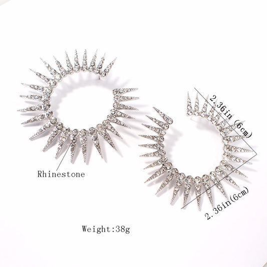 Versatile luxury diamond stud earrings