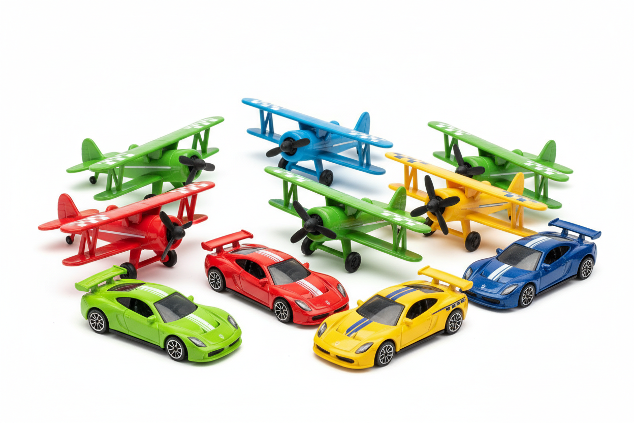  Toys plane and car